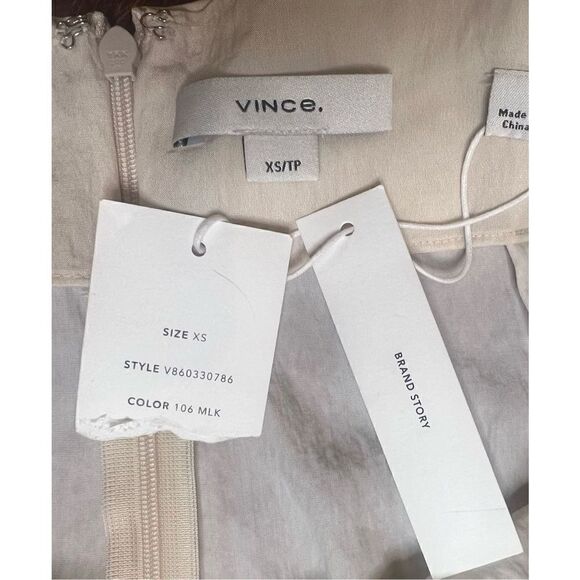 Vince Abstract Painted Draped Knot Skirt NWT Size XS - Picture 9 of 10